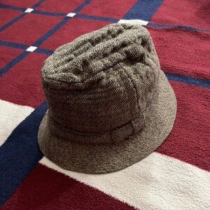 Vtg Norm Thompson The Original Irish Country Trilby Hat 100% Wool Ireland